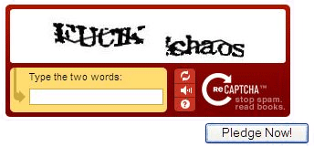 reCaptcha swearing